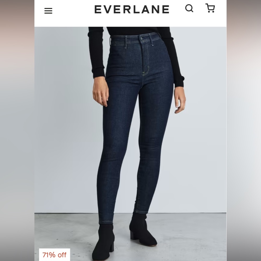 Everlane way high skinny jeans